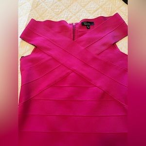 Nicole Miller Bandage Dress - Hot Pink. Never worn!